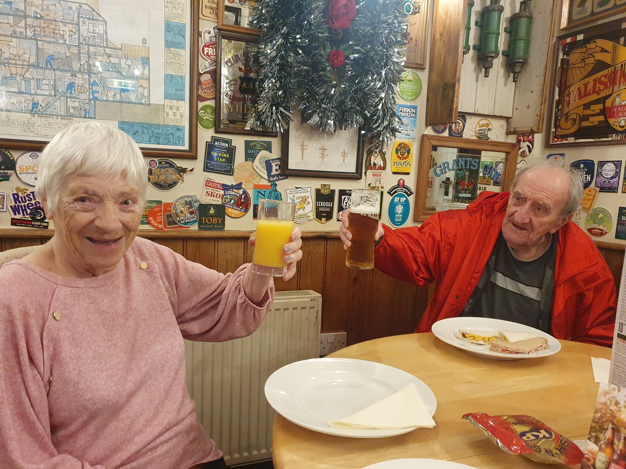 residents at the pub