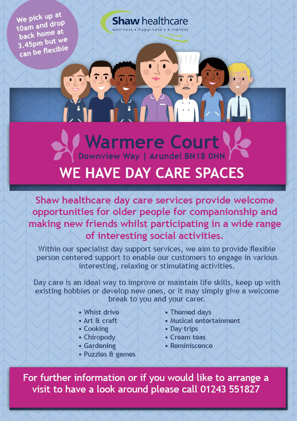 Day Care Flyer Warmere Court POSTER