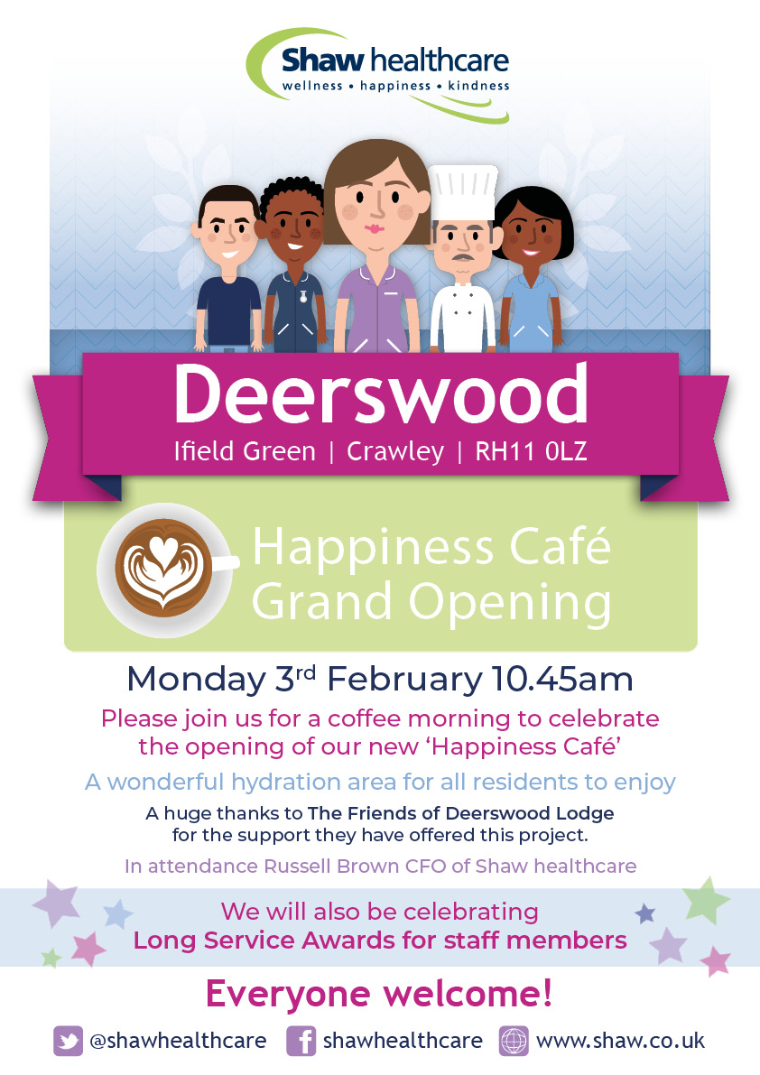 Deerswood Lodge Happiness Cafe Opening Poster
