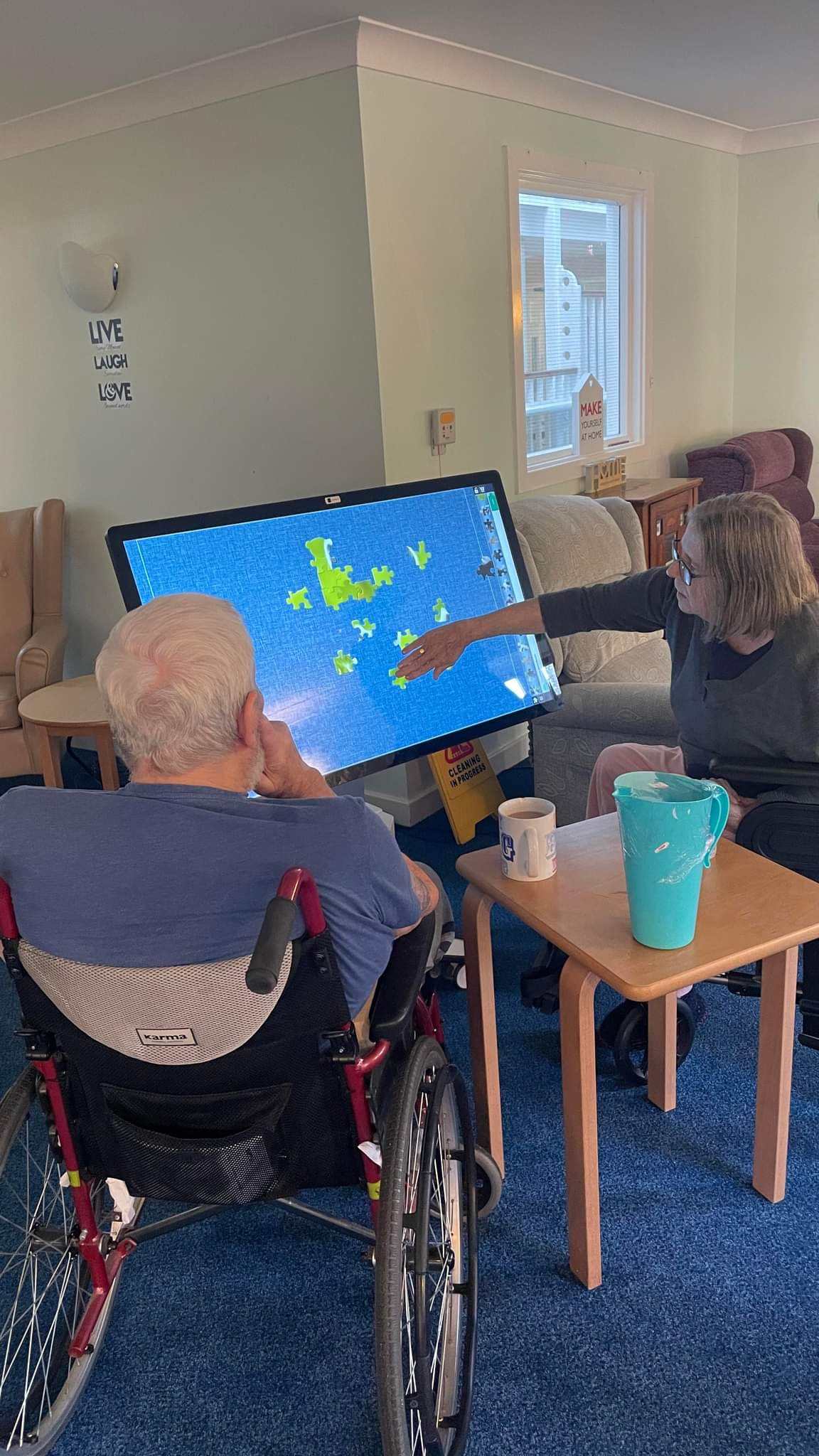 residents using the new activity table 